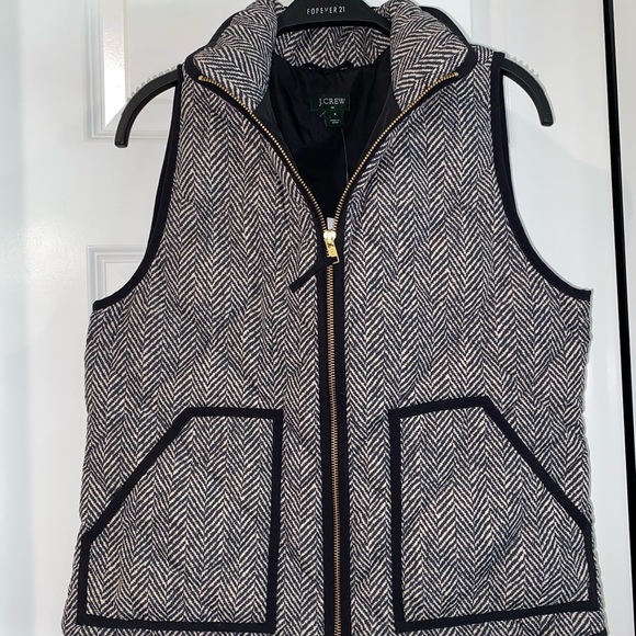 NWT Jcrew Herringbone Vest - Picture 3 of 5